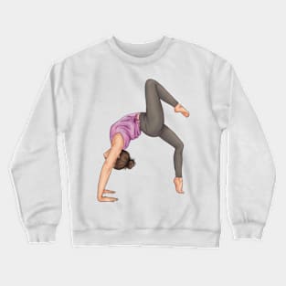 Yoga Wheel Pose Crewneck Sweatshirt